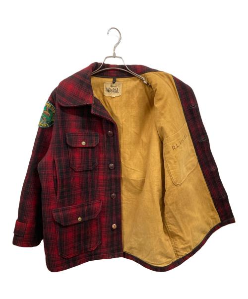 WOOLRICH（ウールリッチ）WOOLRICH (ウールリッチ) チェックジャケット/ウールリッチ レッド サイズ:42の古着・服飾アイテム