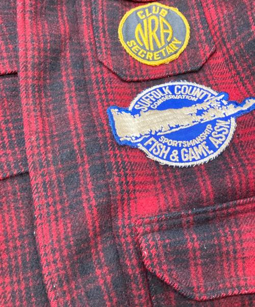 WOOLRICH（ウールリッチ）WOOLRICH (ウールリッチ) チェックジャケット/ウールリッチ レッド サイズ:42の古着・服飾アイテム