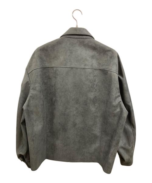 N.HOOLYWOOD（エヌ ハリウッド）N.HOOLYWOOD (エヌ ハリウッド) フェイク スウェード レザー トラッカー ブルゾン/エヌ ハリウッド/2232-BL06-013peg グレー サイズ:Ｌの古着・服飾アイテム