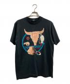 FRUIT OF THE LOOMフルーツオブザルーム）の古着「プリントTシャツ」｜ブラック