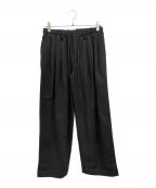 MARKAWARE×STUDIOUSマーカウェア×ステュディオス）の古着「TRIPLE PLEATED WIDE TROUSERS/マーカウェア/ステュディオス/A25E34PT01C/25SS 別注」｜ブラック
