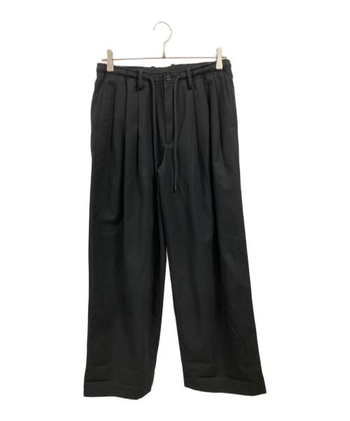MARKAWARE（マーカウェア）MARKAWARE (マーカウェア) STUDIOUS (ステュディオス) TRIPLE PLEATED WIDE TROUSERS/マーカウェア/ステュディオス/A25E34PT01C/25SS 別注 ブラック サイズ:1の古着・服飾アイテム