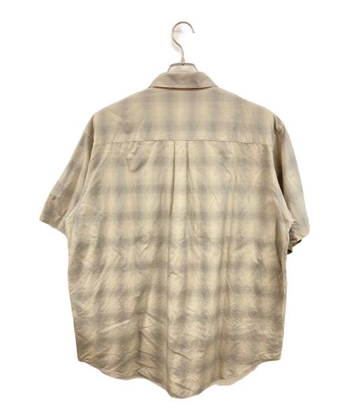 ssstein（シュタイン）ssstein (シュタイン) C/R Check Oversized S/S Shirt/シュタイン/ST.11661 ベージュ サイズ:Ｍの古着・服飾アイテム