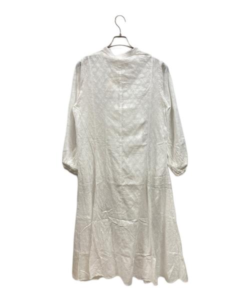 JOURNAL STANDARD relume（ジャーナルスタンダード レリューム）JOURNAL STANDARD relume (ジャーナルスタンダード レリューム) コットンジャガードフレアワンピース/ジャーナルスタンダード レリューム/24040462106110 ホワイト サイズ:Freeの古着・服飾アイテム