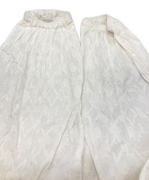 JOURNAL STANDARD relume（ジャーナルスタンダード レリューム）JOURNAL STANDARD relume (ジャーナルスタンダード レリューム) コットンジャガードフレアワンピース/ジャーナルスタンダード レリューム/24040462106110 ホワイト サイズ:Freeの古着・服飾アイテム