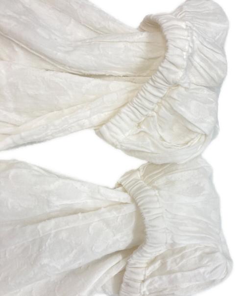 JOURNAL STANDARD relume（ジャーナルスタンダード レリューム）JOURNAL STANDARD relume (ジャーナルスタンダード レリューム) コットンジャガードフレアワンピース/ジャーナルスタンダード レリューム/24040462106110 ホワイト サイズ:Freeの古着・服飾アイテム