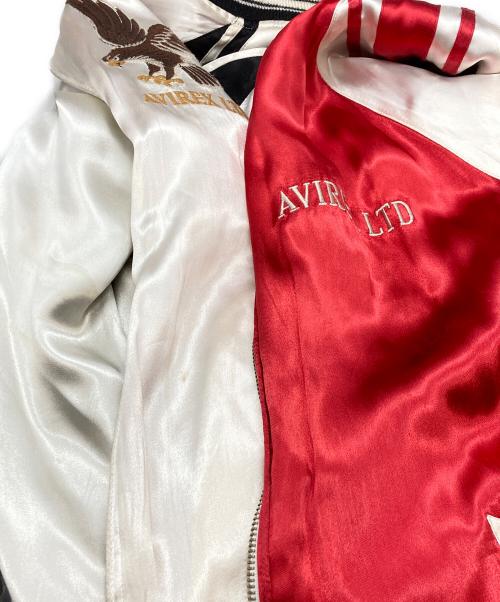 AVIREX（アヴィレックス）AVIREX (アヴィレックス) リバーシブル スーベニアジャケット/アヴィレックス/6162149 ホワイト×レッド サイズ:2XLの古着・服飾アイテム