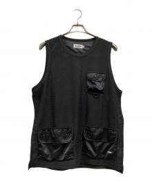 X-LARGE（エクストララージ）の古着「メッシュベスト」｜ブラック