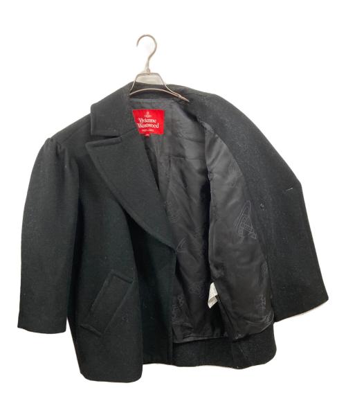 Vivienne Westwood RED LABEL（ヴィヴィアンウエストウッドレッドレーベル）Vivienne Westwood RED LABEL (ヴィヴィアンウエストウッドレッドレーベル) オーブボタンウールオーバーコート/ヴィヴィアンウエストウッドレッドレーベル/16-13-602006 ブラック サイズ:Freeの古着・服飾アイテム