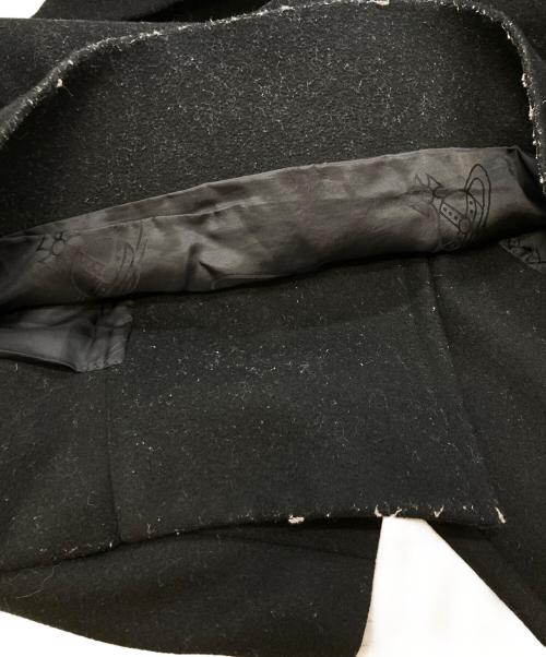 Vivienne Westwood RED LABEL（ヴィヴィアンウエストウッドレッドレーベル）Vivienne Westwood RED LABEL (ヴィヴィアンウエストウッドレッドレーベル) オーブボタンウールオーバーコート/ヴィヴィアンウエストウッドレッドレーベル/16-13-602006 ブラック サイズ:Freeの古着・服飾アイテム