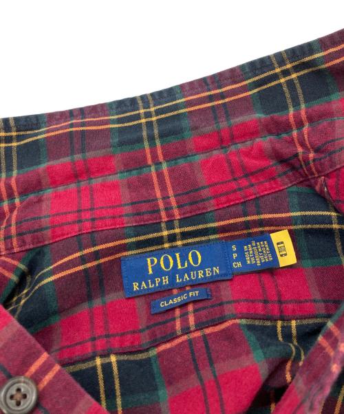 POLO RALPH LAUREN（ポロ・ラルフローレン）POLO RALPH LAUREN (ポロ・ラルフローレン) チェックシャツ/ポロ・ラルフローレン レッド×グリーン サイズ:Sの古着・服飾アイテム