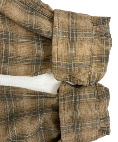 RRL（ダブルアールエル）RRL (ダブルアールエル) CARTER CAMP LONG SLEEVE SPORT SHIRT/ダブルアールエル ベージュ サイズ:Sの古着・服飾アイテム