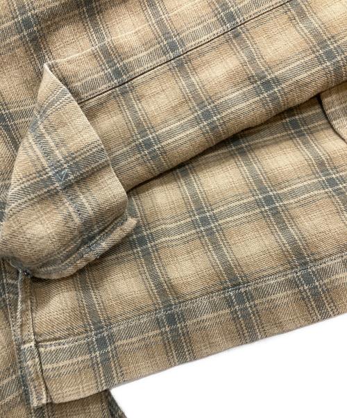 RRL（ダブルアールエル）RRL (ダブルアールエル) CARTER CAMP LONG SLEEVE SPORT SHIRT/ダブルアールエル ベージュ サイズ:Sの古着・服飾アイテム