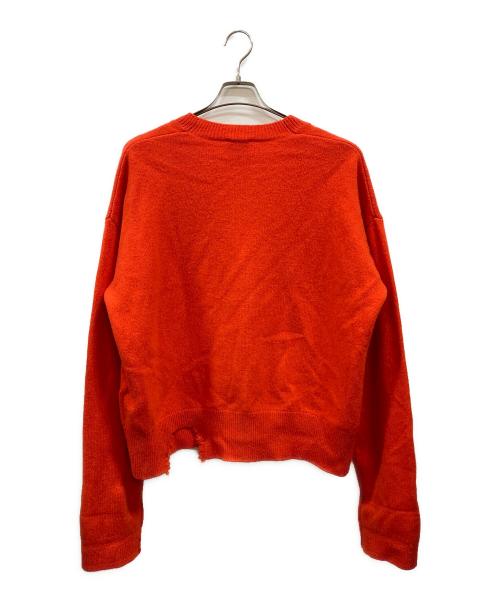 DIESEL（ディーゼル）DIESEL (ディーゼル) M-LOUISIANA刺繍ニットカーディガン レッド サイズ:XXSの古着・服飾アイテム