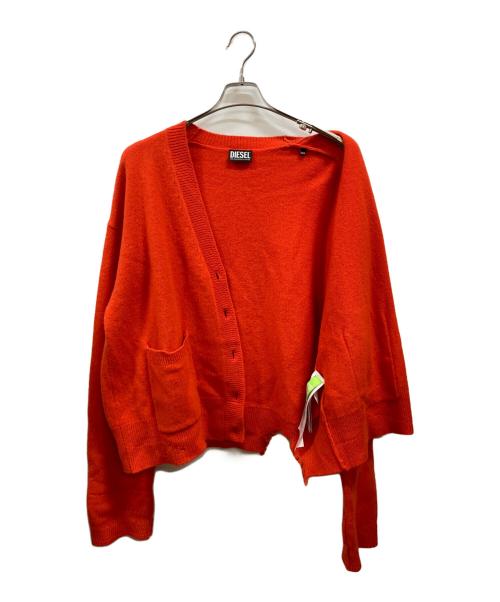 DIESEL（ディーゼル）DIESEL (ディーゼル) M-LOUISIANA刺繍ニットカーディガン レッド サイズ:XXSの古着・服飾アイテム
