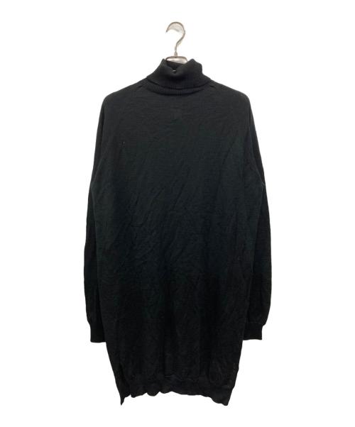 GROUND Y（グラウンドワイ）GROUND Y (グラウンドワイ) タートルネックロングニット/グラウンドワイ/GV-K02-951 ブラック サイズ:3の古着・服飾アイテム