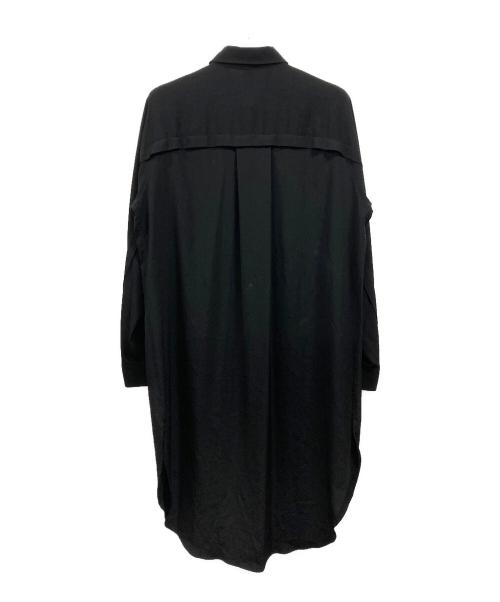 GROUND Y（グラウンドワイ）GROUND Y (グラウンドワイ) ロングシャツ/グラウンドワイ/GC-B04-500 ブラック サイズ:3の古着・服飾アイテム