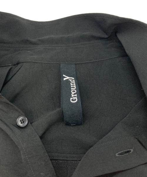 GROUND Y（グラウンドワイ）GROUND Y (グラウンドワイ) ロングシャツ/グラウンドワイ/GC-B04-500 ブラック サイズ:3の古着・服飾アイテム