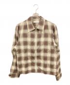 jiedaジエダ）の古着「ジャケット/ジエダ/Jie-24S-SH01」｜ブラウン×ホワイト