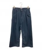 jiedaジエダ）の古着「ストライプスラックスパンツ/ジエダ/Jie-STD-PT21」｜ネイビー