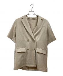 INEDCLARO（イネドクラロ）の古着「半袖ジャケット」｜ベージュ