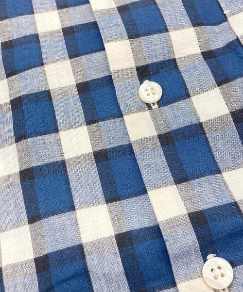 WACKO MARIA（ワコマリア）WACKO MARIA (ワコマリア) オープンカラーチェックシャツ/ワコマリア ホワイト×ブルー サイズ:Ｌの古着・服飾アイテム