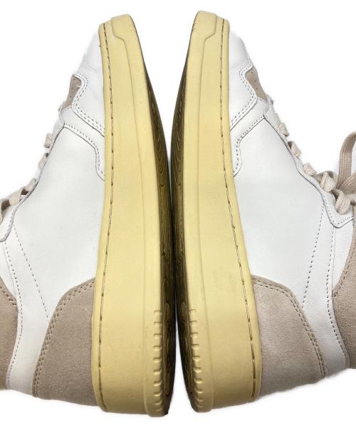 AUTRY（オートリ―）AUTRY (オートリ―) MID WOM SUEDE/LEAT WHT/SAND/オートリ― アイボリー サイズ:24.5cmの古着・服飾アイテム