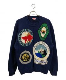 KENZO（ケンゾー）の古着「24SS TRAVEL HAND EMBROIDERED/ケンゾー/FD65PU4143BF」｜ネイビー