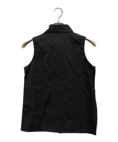 yohji yamamoto+noir（ヨウジヤマモトプリュスノアール）yohji yamamoto+noir (ヨウジヤマモトプリュスノアール) ノースリーブシャツ ブラック サイズ:2の古着・服飾アイテム