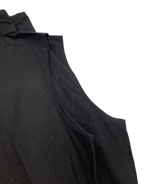 yohji yamamoto+noir（ヨウジヤマモトプリュスノアール）yohji yamamoto+noir (ヨウジヤマモトプリュスノアール) ノースリーブシャツ ブラック サイズ:2の古着・服飾アイテム
