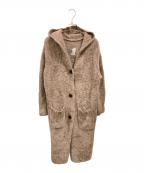 blanc vertブランヴェール）の古着「ボアコート」｜ブラウン