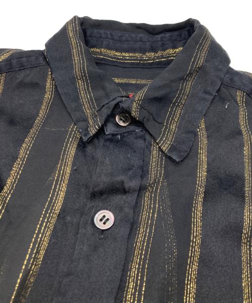 Y's（ワイズ）Y's (ワイズ) シアーストライプシャツ ブラック サイズ:2の古着・服飾アイテム