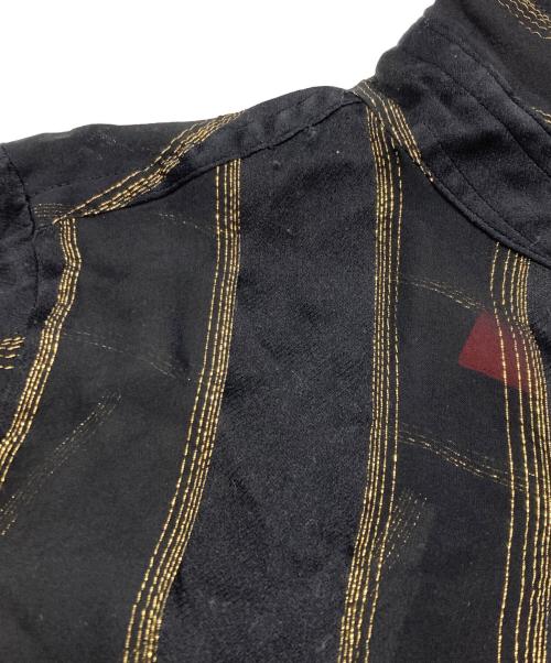 Y's（ワイズ）Y's (ワイズ) シアーストライプシャツ ブラック サイズ:2の古着・服飾アイテム