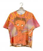 FRUIT OF THE LOOMフルーツオブザルーム）の古着「プリントTシャツ」｜オレンジ