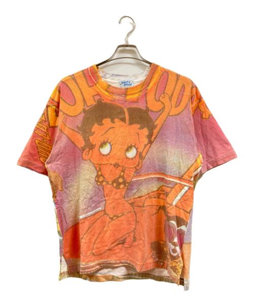 FRUIT OF THE LOOM（フルーツオブザルーム）FRUIT OF THE LOOM (フルーツオブザルーム) プリントTシャツ オレンジ サイズ:Lの古着・服飾アイテム