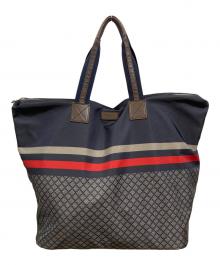 GUCCI（グッチ）の古着「ディアマンテナイロントートバッグ/グッチ/268106 001998/001998」｜ネイビー