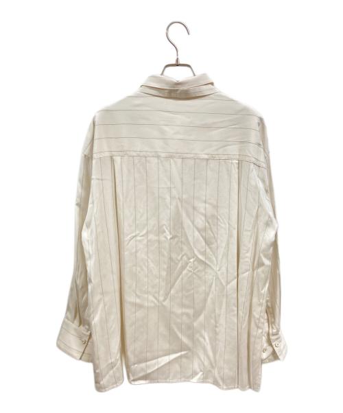 ebure（エブール）ebure (エブール) ブライトストライプ ブラウス/エブール/3910700115 ホワイト サイズ:38の古着・服飾アイテム