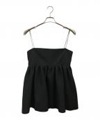 Whim Gazettウィム ガゼット）の古着「ジャガードキャミブラウス」｜ブラック