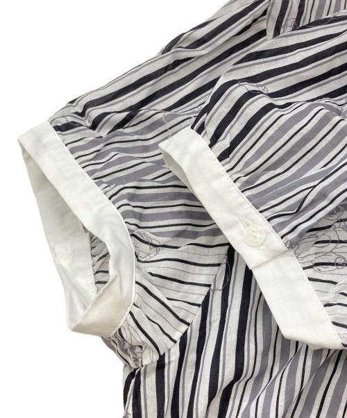 Marble SUD（マーブルシュッド）Marble SUD (マーブルシュッド) stripe penguin 半袖ワンピース/マーブルシュッド/03EM014070 ホワイト サイズ:Freeの古着・服飾アイテム