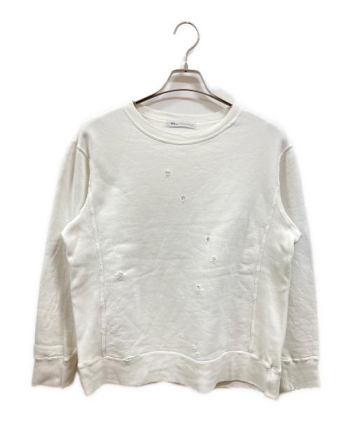 Ron Herman（ロンハーマン）Ron Herman (ロンハーマン) ダメージ加工スウェット/ロンハーマン/2520900140 1071 ホワイト サイズ:Ｍの古着・服飾アイテム