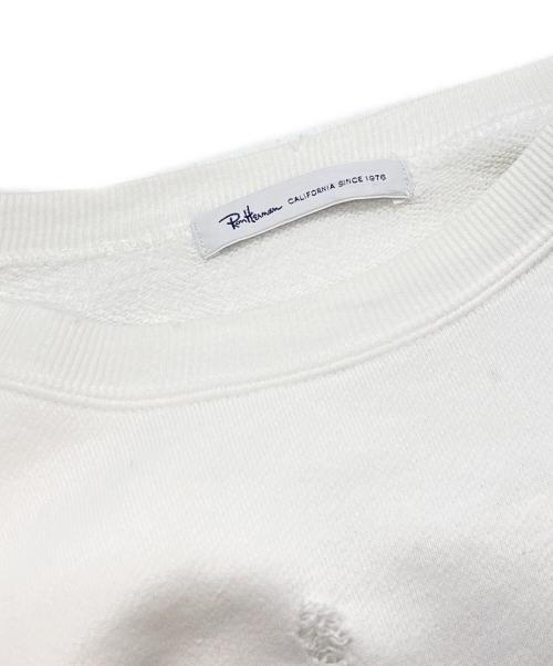 Ron Herman（ロンハーマン）Ron Herman (ロンハーマン) ダメージ加工スウェット/ロンハーマン/2520900140 1071 ホワイト サイズ:Ｍの古着・服飾アイテム