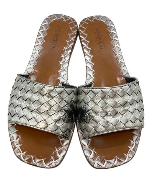 BOTTEGA VENETA（ボッテガベネタ）BOTTEGA VENETA (ボッテガベネタ) レザーサンダル/ボッテガベネタ シルバー サイズ:不明の古着・服飾アイテム