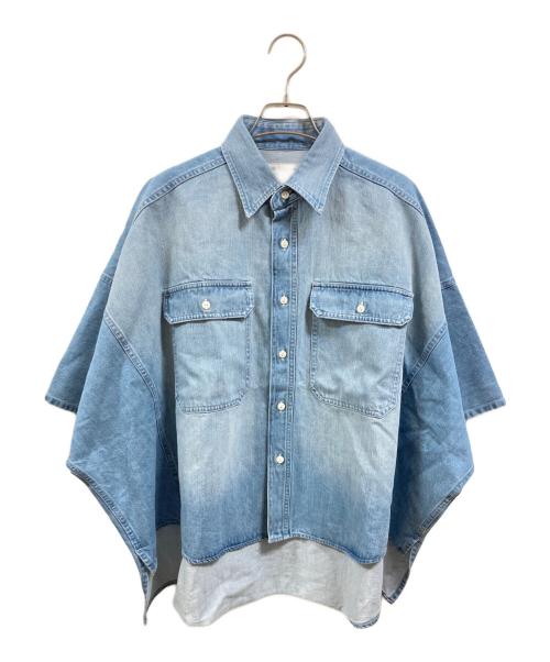 Whim Gazette（ウィムガゼット）Whim Gazette (ウィムガゼット) DENIMドルマンシャツ/ウィムガゼット/WGD1051204A0001 インディゴ サイズ:Freeの古着・服飾アイテム