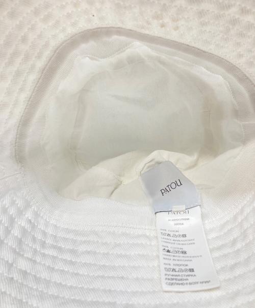 patou（パトゥ）Patou (パトゥ) バケットハット/パトゥ/AC0270132001W ホワイト サイズ:XS-Sの古着・服飾アイテム