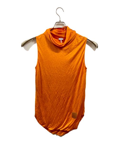 LOEWE（ロエベ）LOEWE (ロエベ) ハイネックノースリーブカットソー/ロエベ/1718170 D2199231PC オレンジ サイズ:Sの古着・服飾アイテム