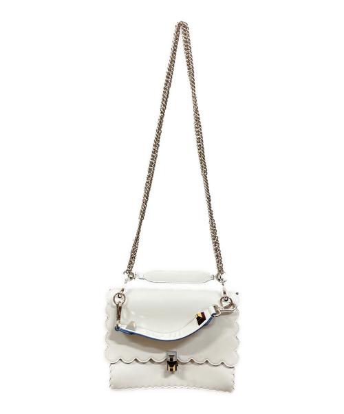 FENDI（フェンディ）FENDI (フェンディ) ショルダーバッグ/フェンディ/8BT283/キャナイエフ/03897079 グレーの古着・服飾アイテム