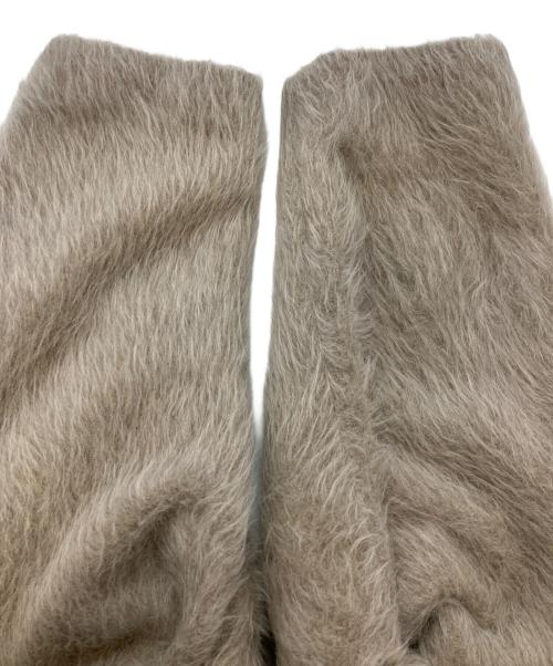 Ravissant Laviere（ラヴィソン ラヴィエール）Ravissant Laviere (ラヴィソン ラヴィエール) アルパカシャギーショートコート ベージュ サイズ:Mの古着・服飾アイテム