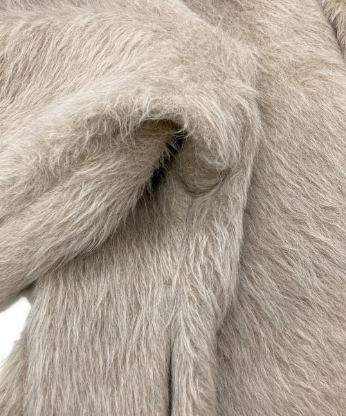 Ravissant Laviere（ラヴィソン ラヴィエール）Ravissant Laviere (ラヴィソン ラヴィエール) アルパカシャギーショートコート ベージュ サイズ:Mの古着・服飾アイテム