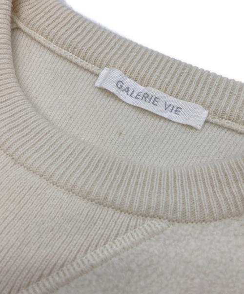GALERIE VIE（ギャルリーヴィー）GALERIE VIE (ギャルリーヴィー) ウルトラファインウールパイル クルーネックプルオーバー ホワイト サイズ:Freeの古着・服飾アイテム
