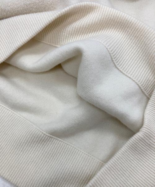 GALERIE VIE（ギャルリーヴィー）GALERIE VIE (ギャルリーヴィー) ウルトラファインウールパイル クルーネックプルオーバー ホワイト サイズ:Freeの古着・服飾アイテム